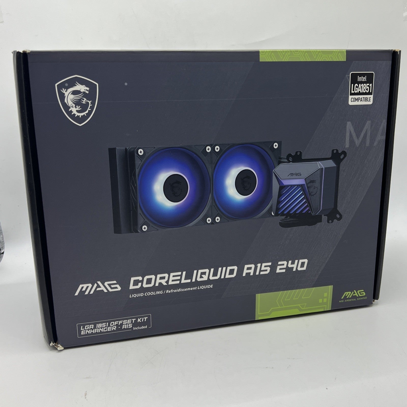 MSI - MAG Core Liquid A15 240 ARGB Liquid CPU Cooler 240mm Radiator