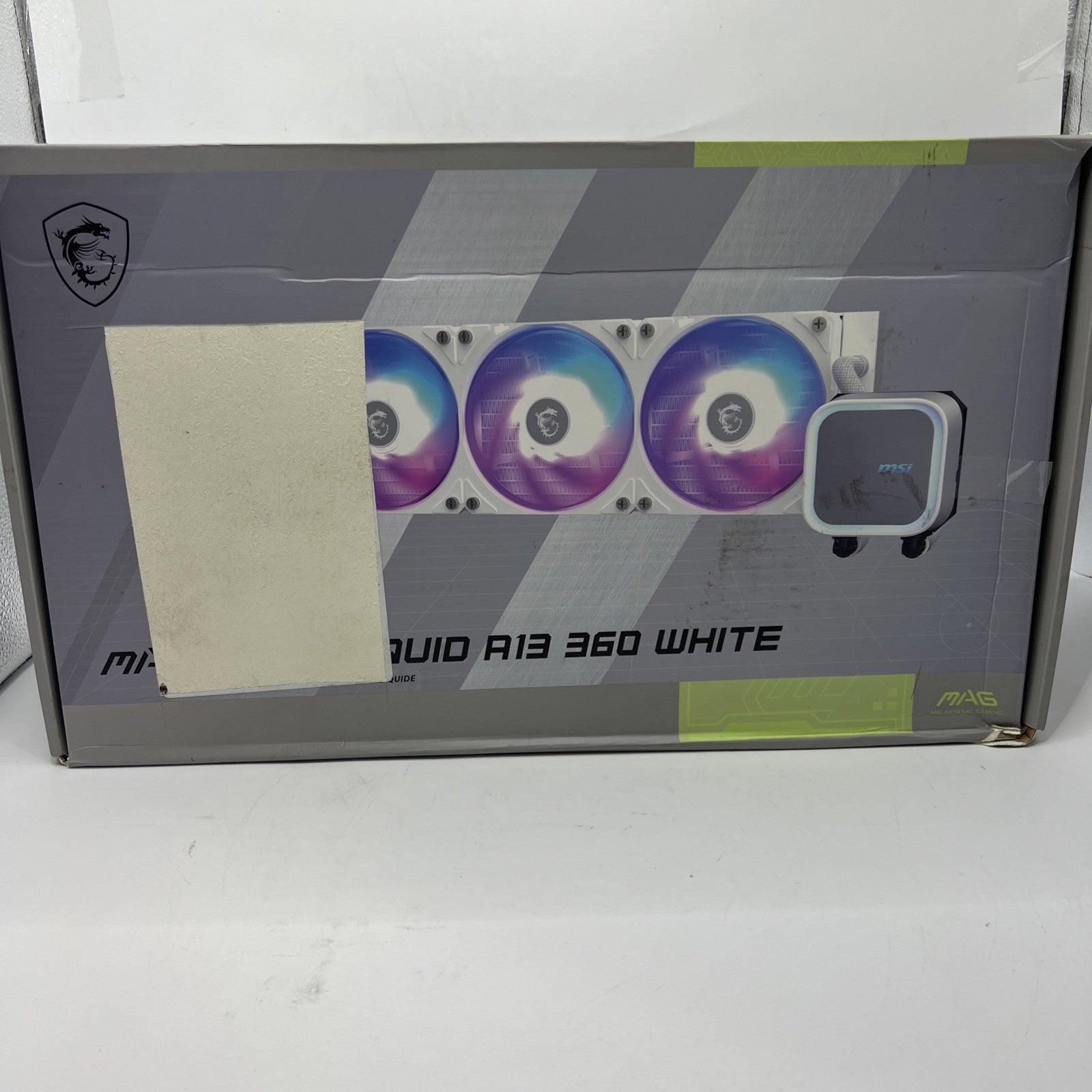 MSI - MAG Core Liquid A13 360 ARGB Liquid CPU Cooler 360mm Radiator White