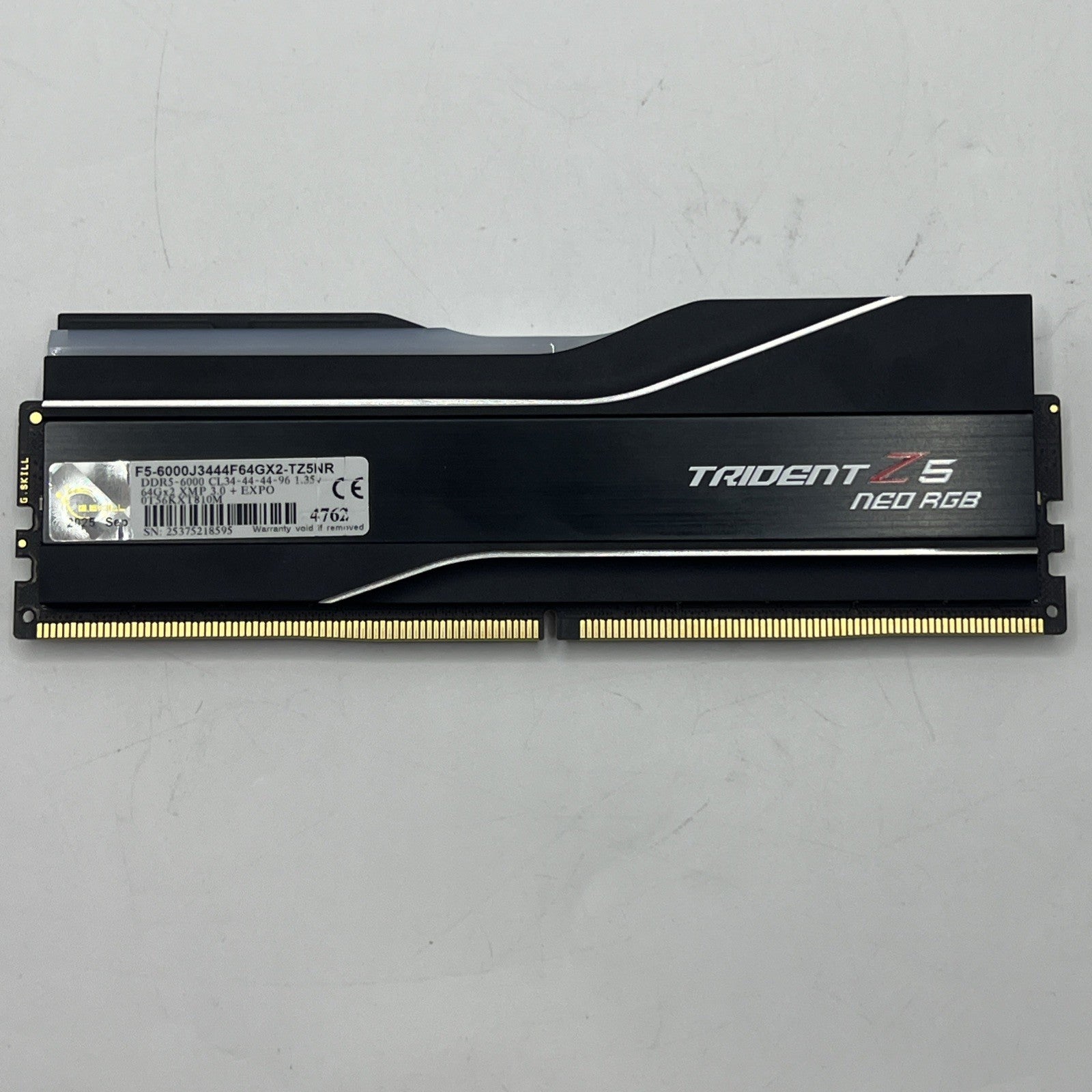 G.SKILL Trident Z5 Neo RGB 64GB 1x64GB DDR5 6000 CL34 288-Pin DIMM (PARTS)
