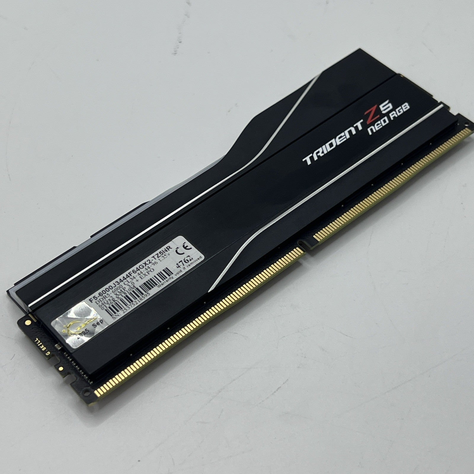 G.SKILL Trident Z5 Neo RGB 64GB 1x64GB DDR5 6000 CL34 288-Pin DIMM (PARTS)