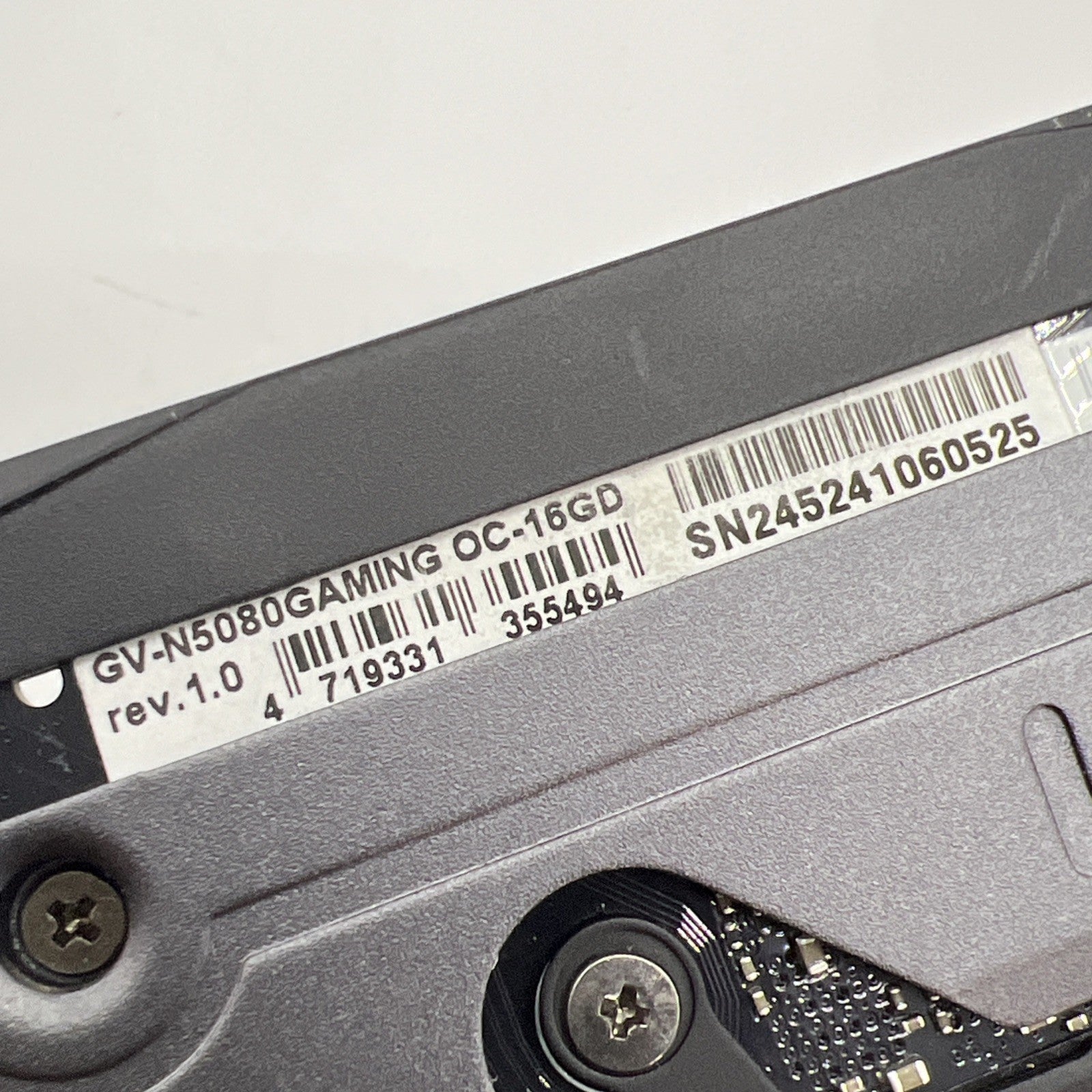GIGABYTE GeForce RTX 5080 16GB GDDR7 GV-N5080GAMING OC-16GD