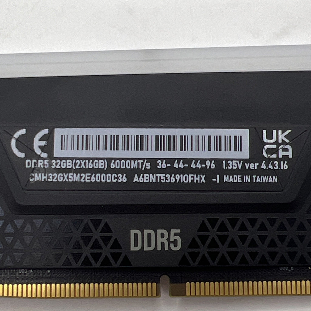 (PARTS) Corsair Vengeance RGB DDR5 16GB (1x16GB) 6000 DIMM CMH32GX5M2E6000C36