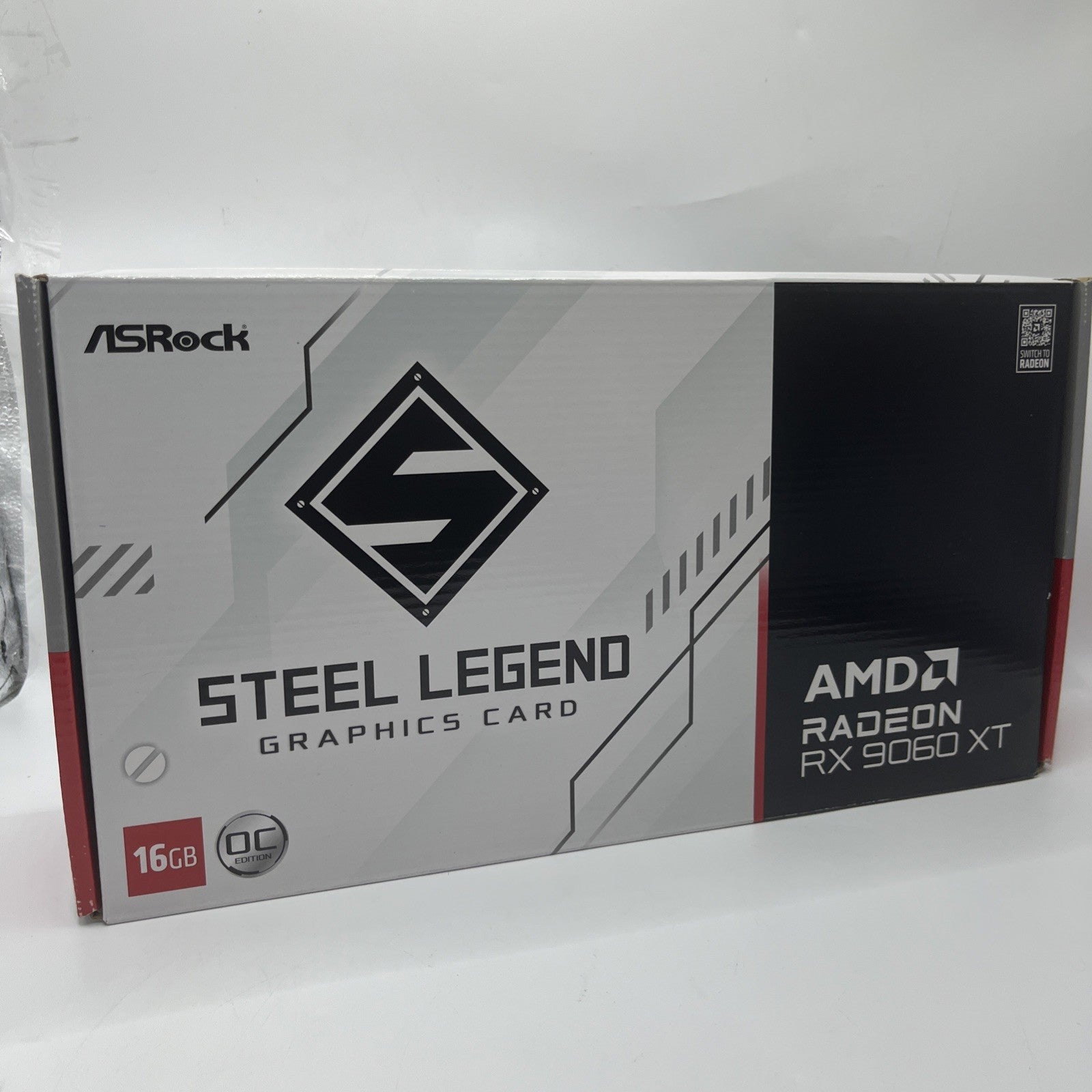 ASRock Steel Legend AMD Radeon RX 9060 XT 16GB OC Edition Graphics Card - White