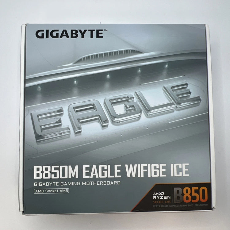 GIGABYTE B850M EAGLE WIFI6E ICE (Socket AM5) AMD B850 Micro-ATX DDR5 Wi-Fi